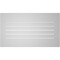 Ekena Millwork Vertical Surface Mount PVC Gable Vent: Functional, w/ 3-1/2"W x 1"P Standard Frame, 42"W x 24"H GVPVE42X2401SF - alternate 4